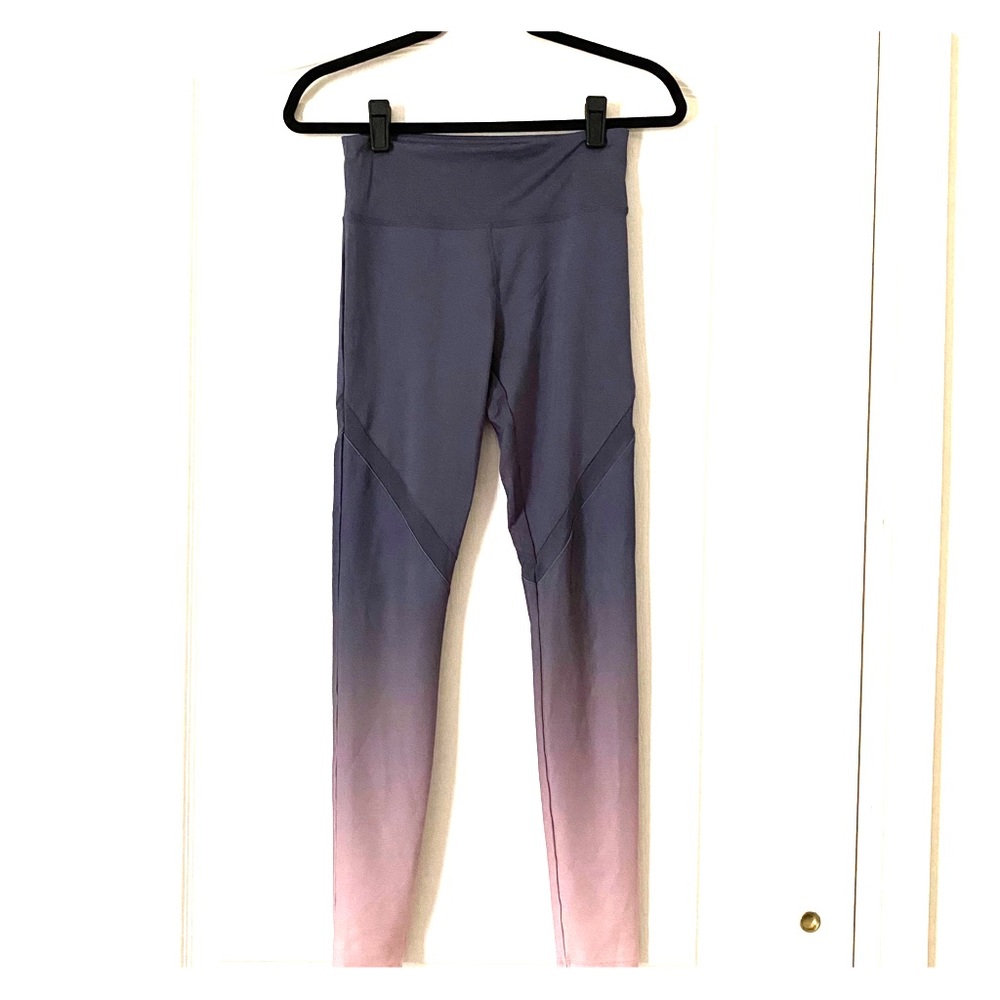 Forever 21 Ombré Blue/Pink Leggings with Mesh